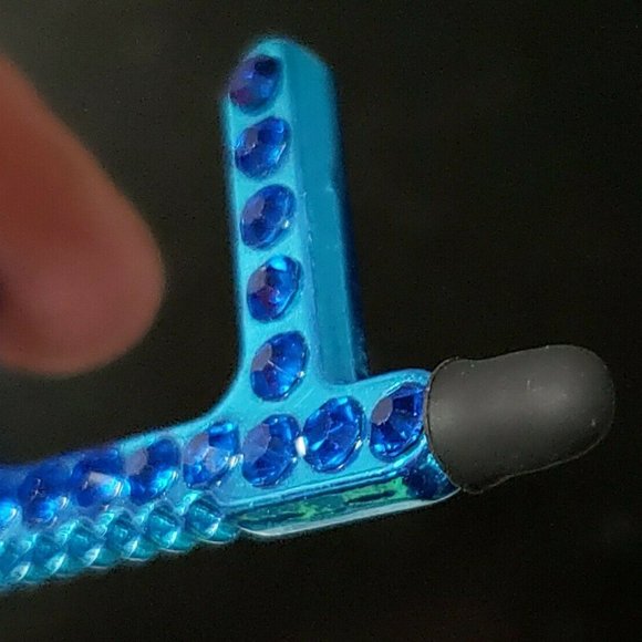 RHINESTONE Bling Double Sided Touchless Door Opener Keychain - Picture 10 of 10